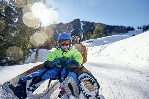 Mehrere präparierte Rodelbahnen. Foto: Alex Kaiser / Alpenregion Bludenz Tourismus Rodeln im Brandnertal