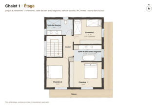 Étage Plan du Chalet 1, Étage